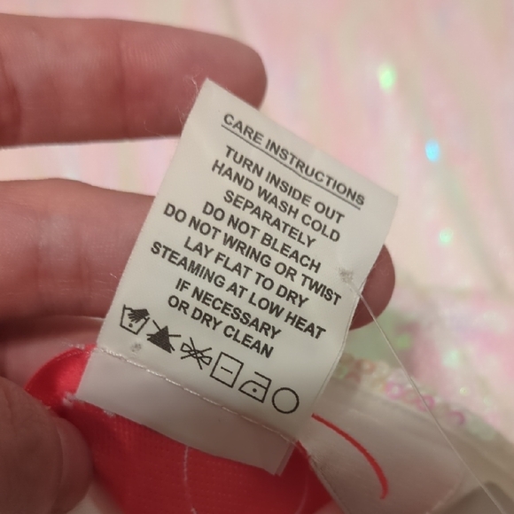 Hayley Paige Occasions pink hologram sequin Wedding Day Vibes mini t shirt dress - Picture 13 of 13